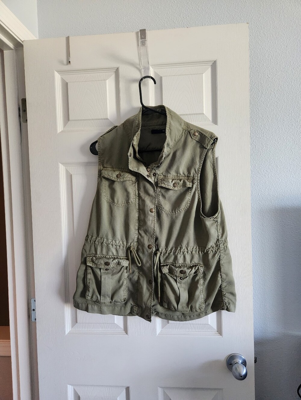 Women's Max Jeans Adjustable Waist Utility Vest L